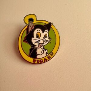 Disney Pins - Pinocchio Figaro Cat Collar Tag Collectible Pin 2010
